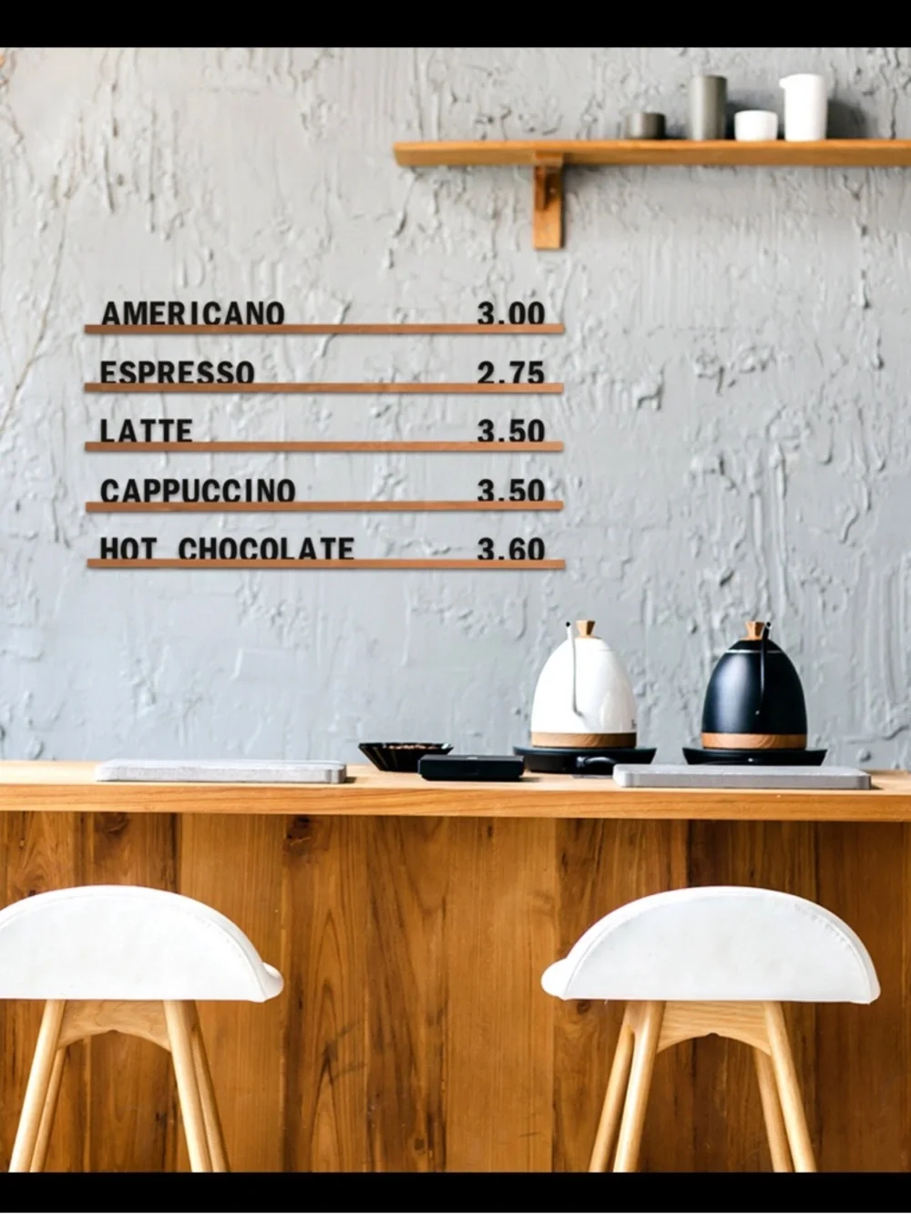 Wall Mounted Menu Rails - Picture 2 of 7